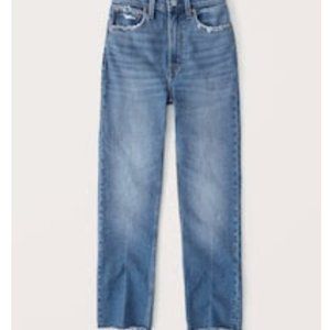 Abercrombie & Fitch The Ankle Straight Ultra High Rise